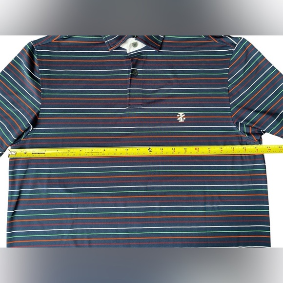 Izod Men's Multicolor Striped Golf Polo Shirt Size M - Picture 3 of 5
